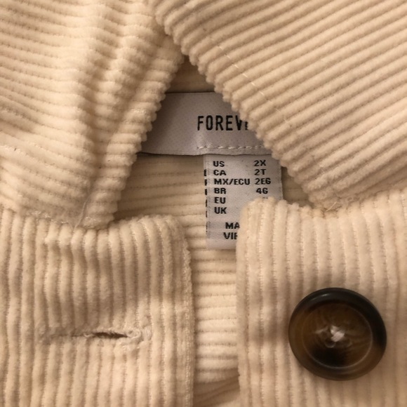 FOREVER 21 corduroy jacket - Picture 3 of 3
